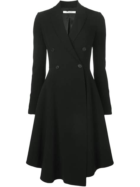 givenchy black capelet coat|givenchy jacket.